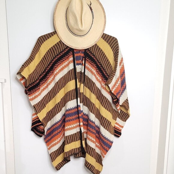 RCVA Melon & Ochre Stripe Turkic Shawl - Women - Picture 4 of 8